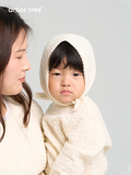ArborTree 100% Merino Wool triangular headband with whisper pattern for baby boys and girls, soft and warm accessory.