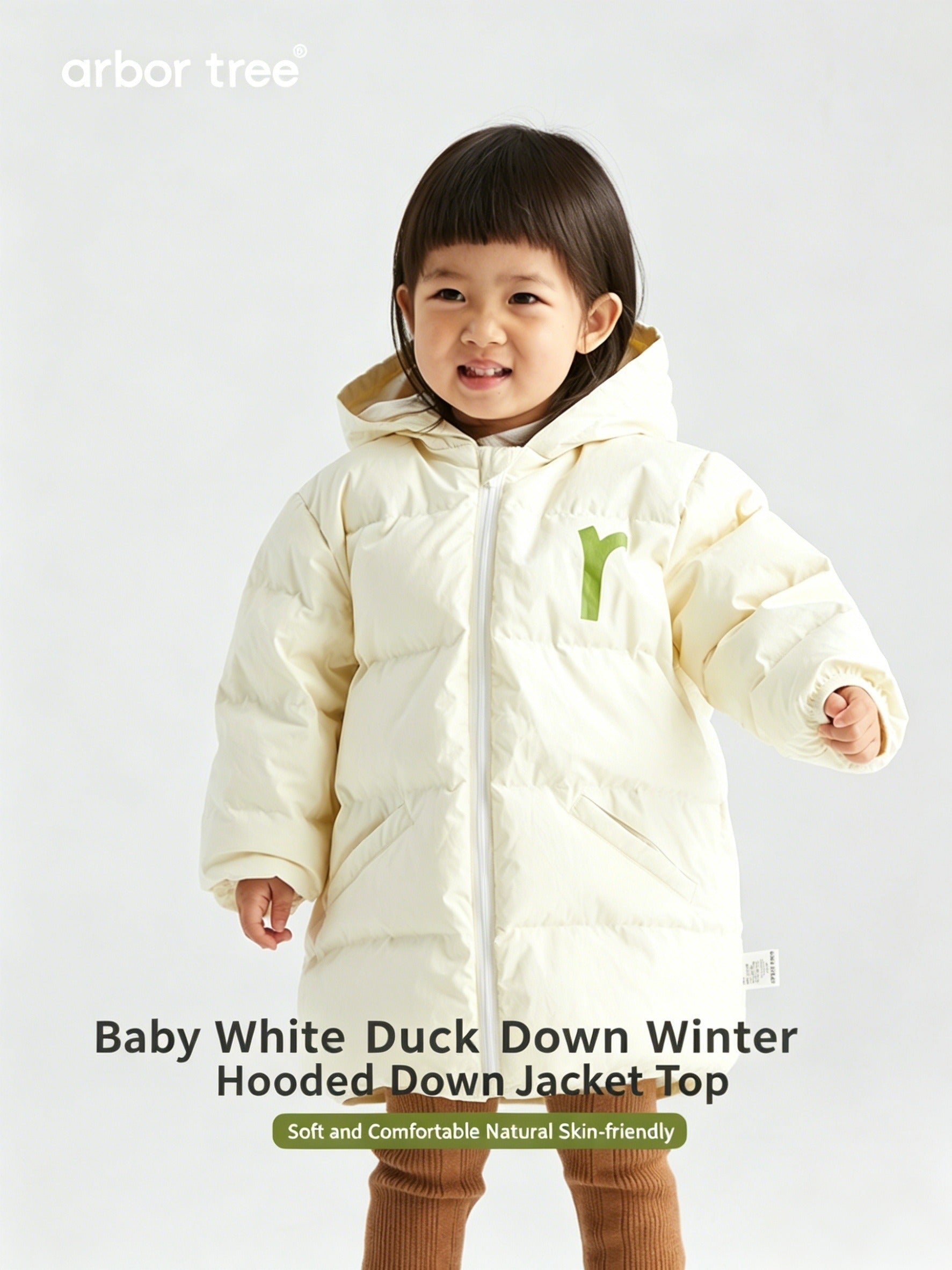 ArborTree All-Natural White Duck Down Vests for Boys and Girls: Warm, Cold-Resistant, and Windproof