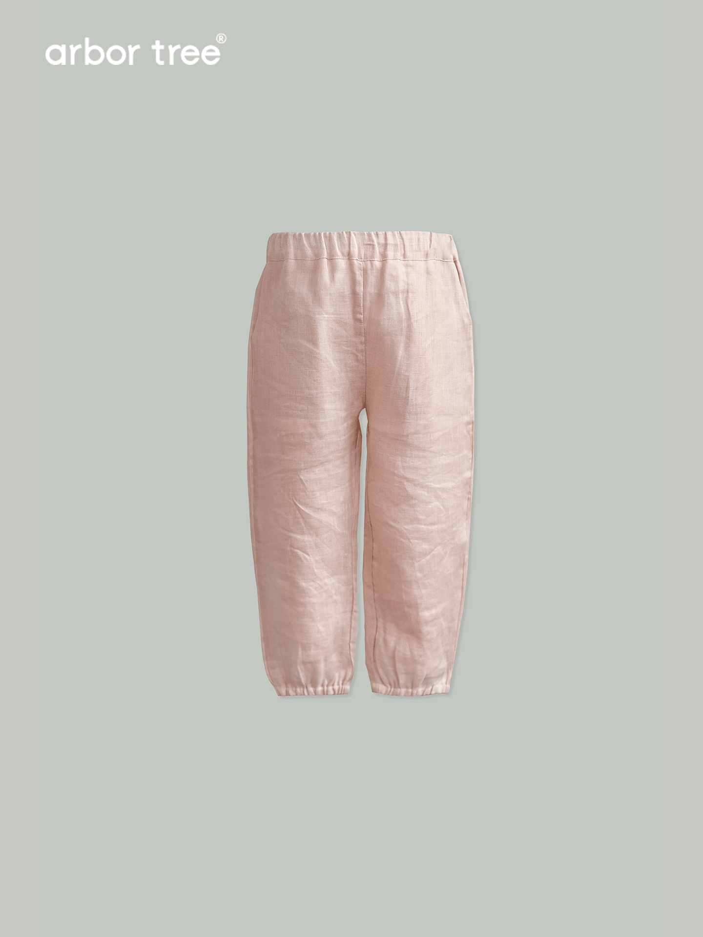 ArborTree 100% French Imported Linen Summer Mosquito-Repellent Pants (for Boys and Girls): Rolled-up hem, long pants, lightweight and breathable - ArborTree - naturally sourced kids brand