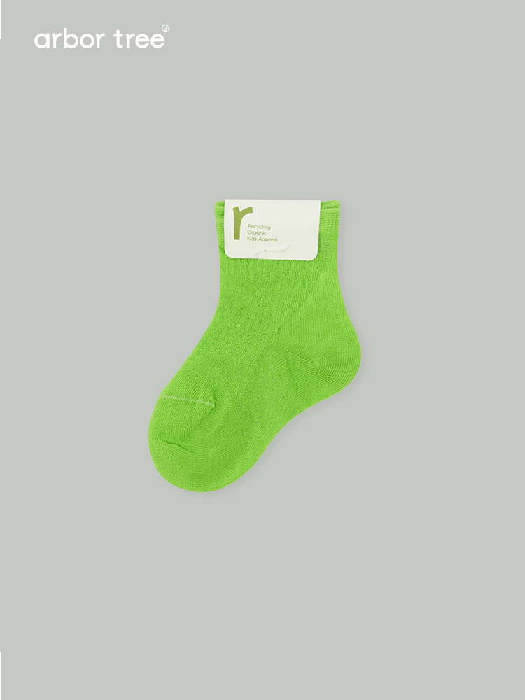 ArborTree 100% Natural Organic Cotton (excluding elastic) Baby Summer Lightweight Mid-Calf Socks—Breathable Socks - ArborTree - naturally sourced kids brand