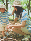 ArborTree 100% Natural Ramie Parent-Child Summer Fisherman's Hat: Lightweight, Breathable, Sun-Protective, and Durable - ArborTree - naturally sourced kids brand