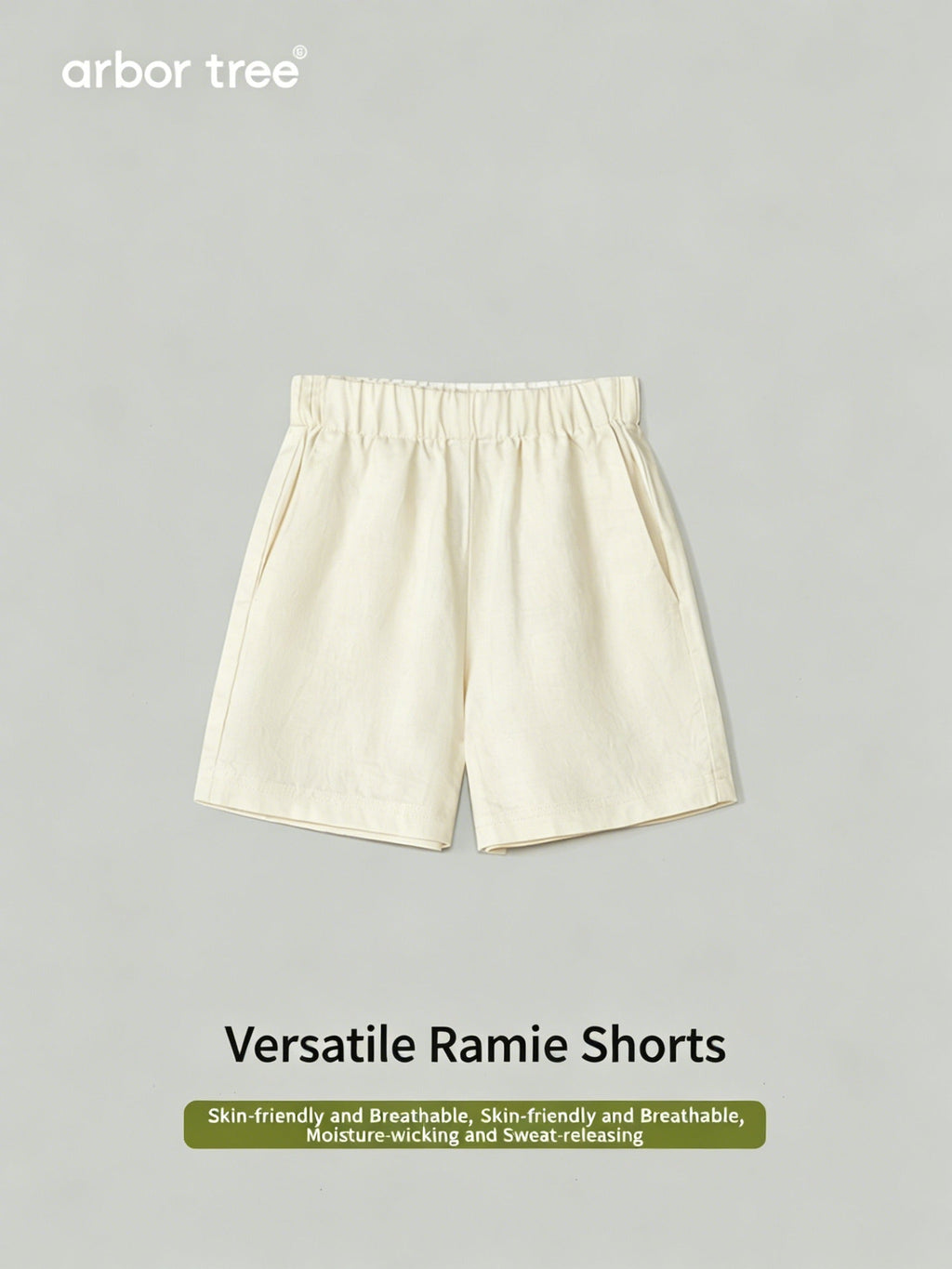 ArborTree 100% Natural Ramie (Unlined) Lightweight Summer Shorts for Infants and Children (Matching Sets) - ArborTree - naturally sourced kids brand