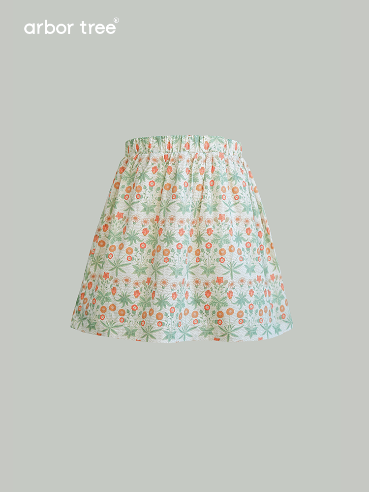 ArborTree 100% Organic Cotton from Uganda Girls' Summer Morris Daisy Skirt—Lightweight and Airy - ArborTree - naturally sourced kids brand