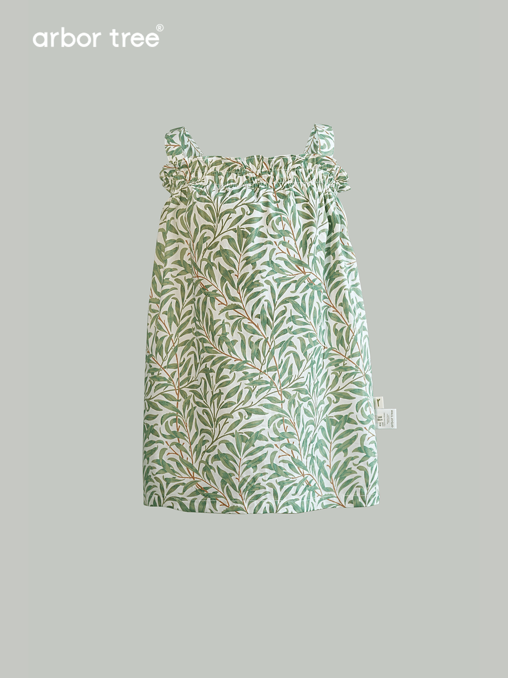 ArborTree 100% Organic Cotton from Uganda Girls' Summer Morris Willow Strapless Dress—Lightweight and Breathable - ArborTree - naturally sourced kids brand