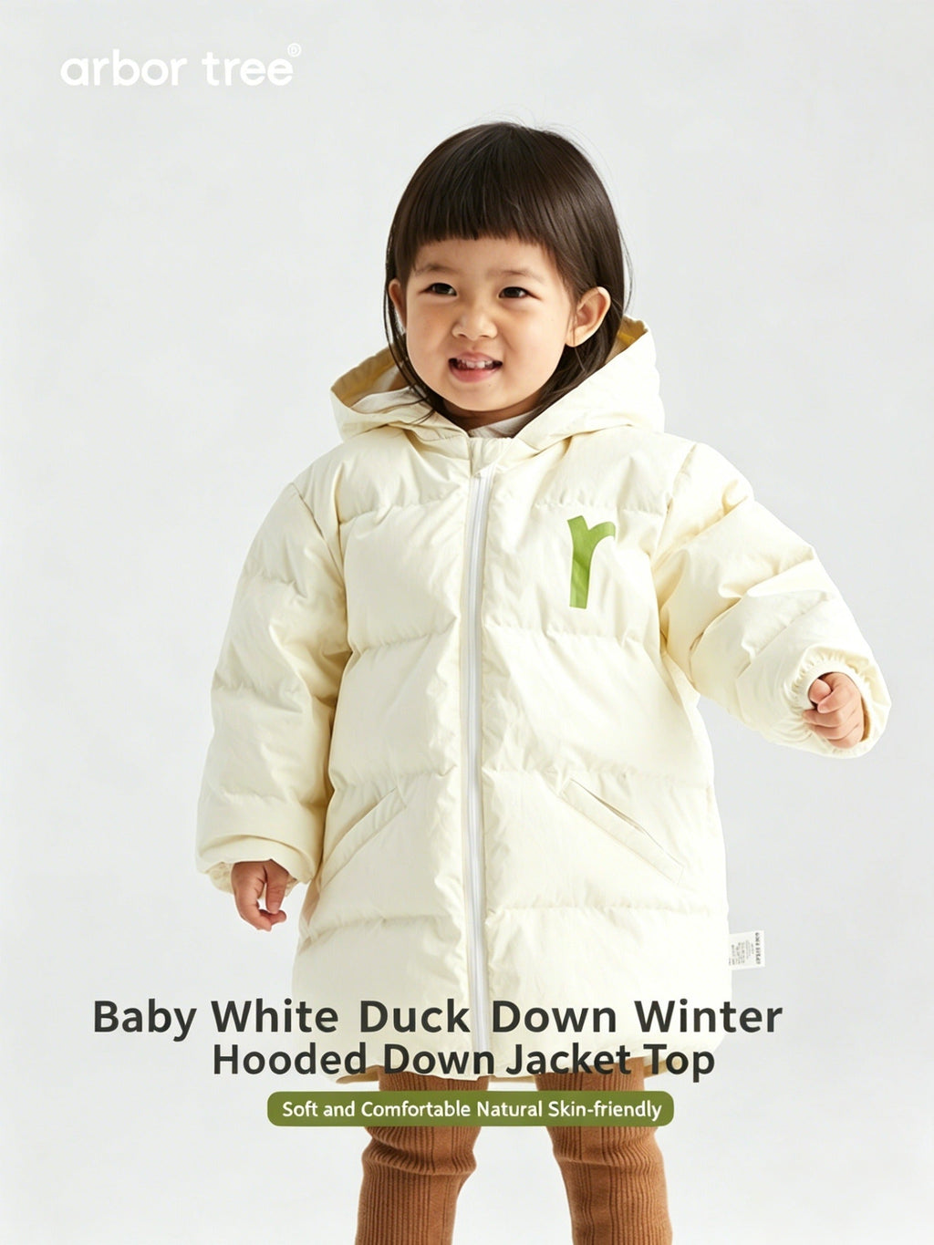 ArborTree All-Natural White Duck Down Vests for Boys and Girls: Warm, Cold-Resistant, and Windproof - ArborTree - naturally sourced kids brand