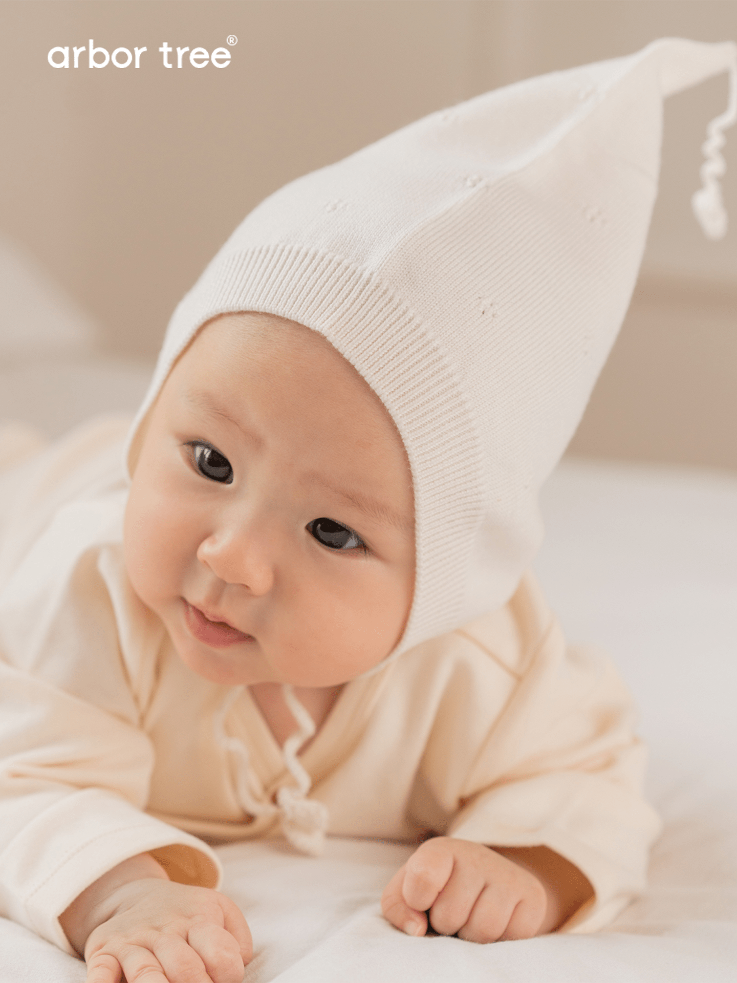 ArborTree Joy 100% Merino Wool Baby Fall/Winter Elf Hat—Soft, Stretchy, Natural Baby Hat - ArborTree - naturally sourced kids brand