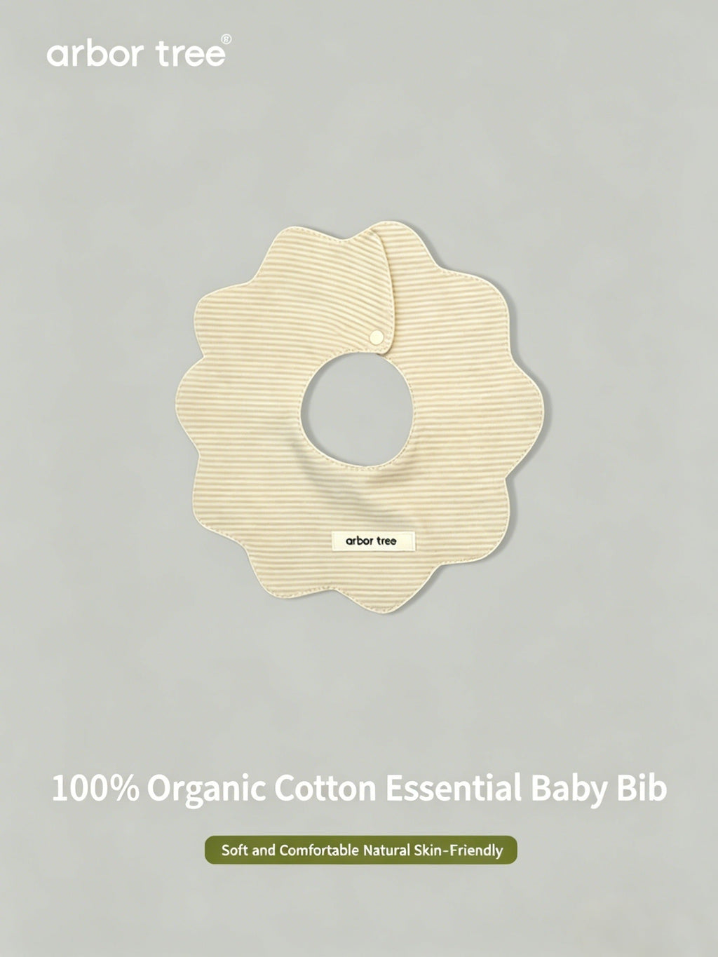 ArborTree Natural Organic Cotton Baby Bibsafe for Babies to Chew On, Moisture-Wicking, Soft, and Breathable - ArborTree - naturally sourced kids brand