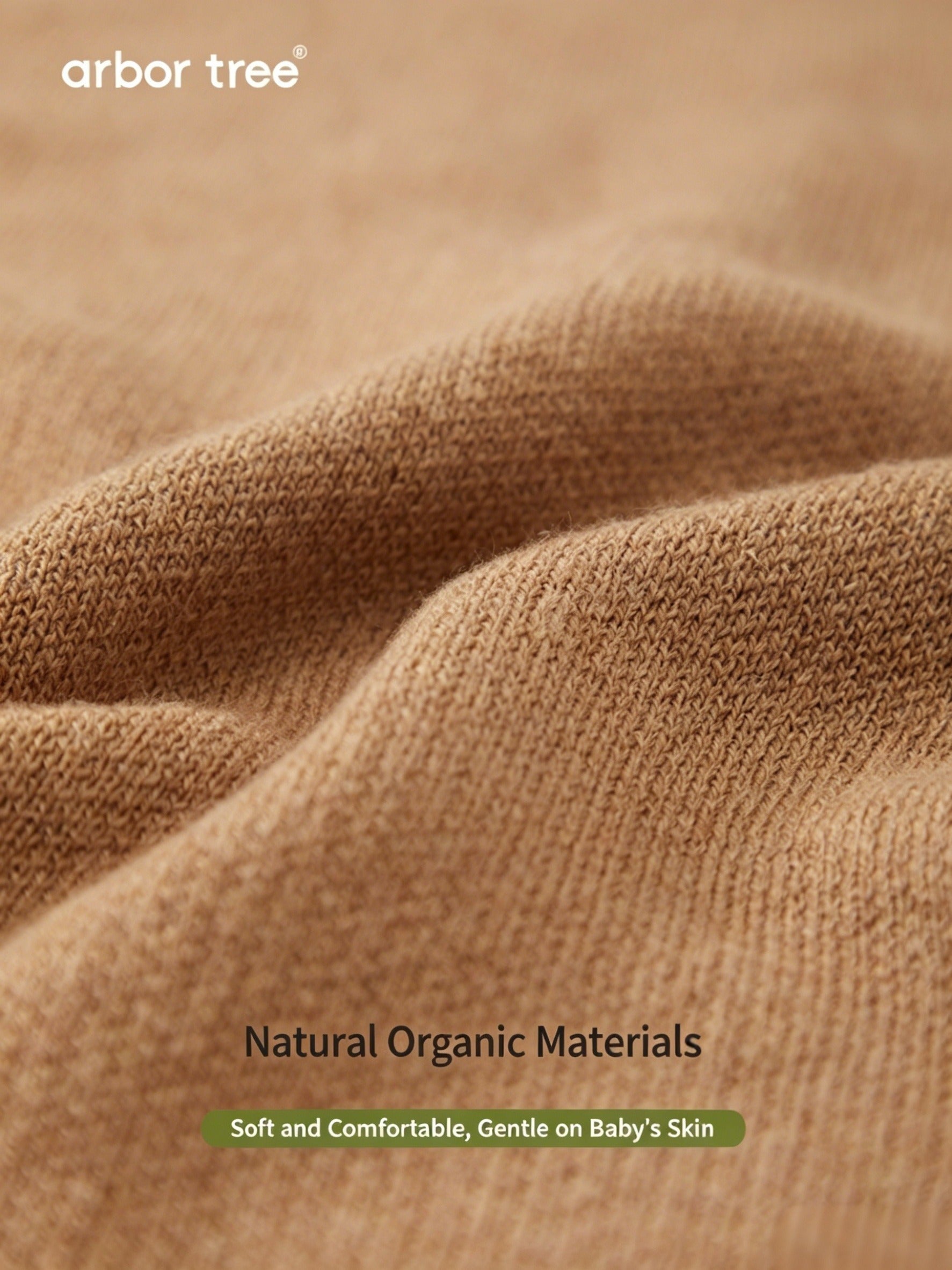 ArborTree Organic Cotton and Cashmere Solid-Color Versatile Scarf for Infants and Toddlers—Warm, Gentle on the Skin, Meets Class A Standards, Soft and Comfortable - ArborTree - naturally sourced kids brand