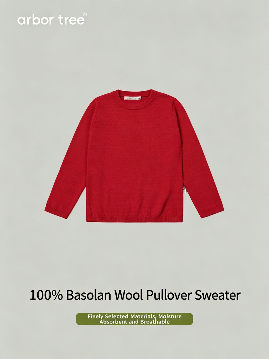 ArborTree boys and girls Merino wool sweater in warm autumn colors, featuring a cozy, high-quality wool knit design for fall and winter.