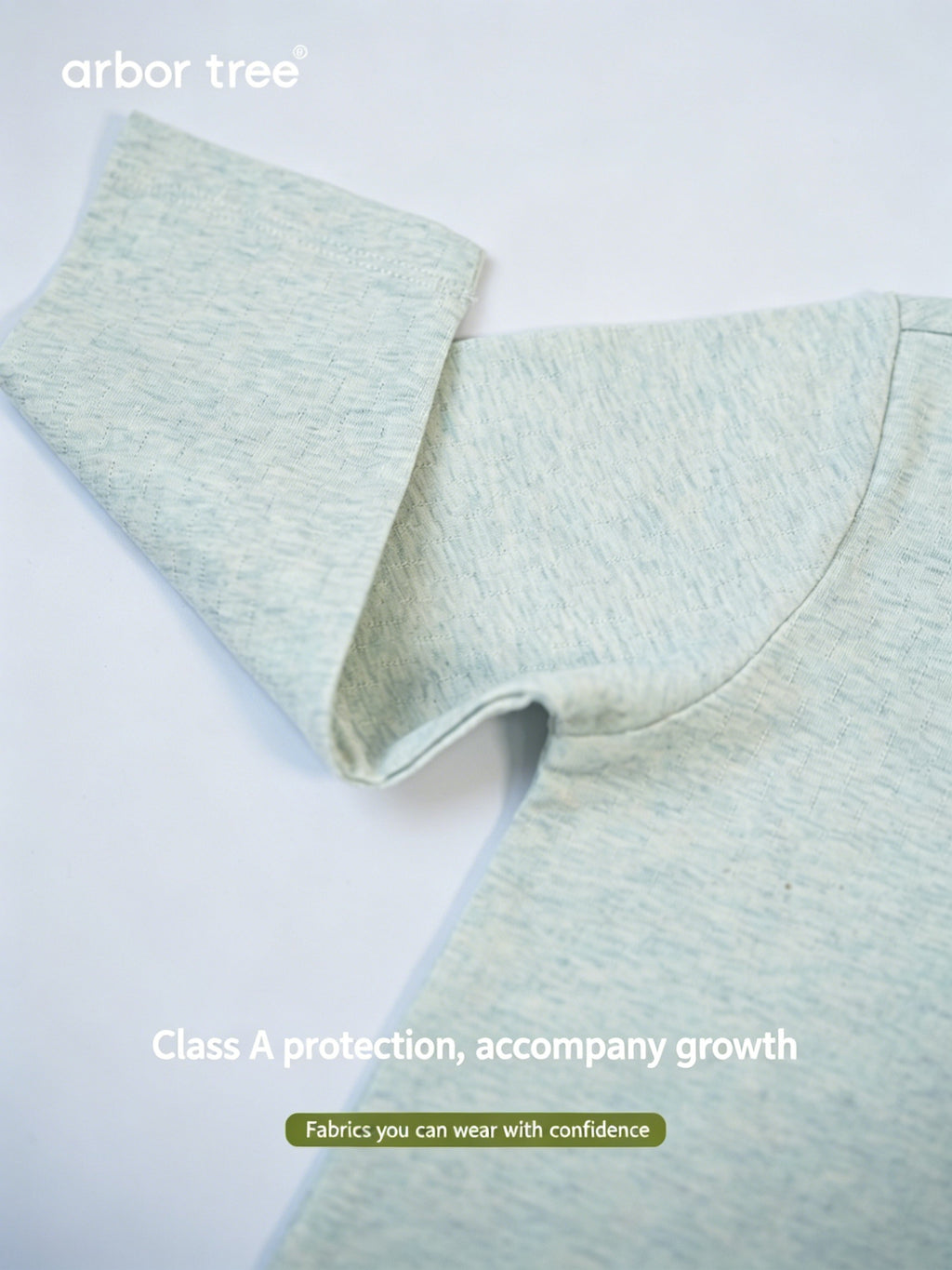 ArborTree organic cotton polo-neck long-sleeve T-shirt for boys and girls, natural and eco-friendly, perfect for spring and fall.