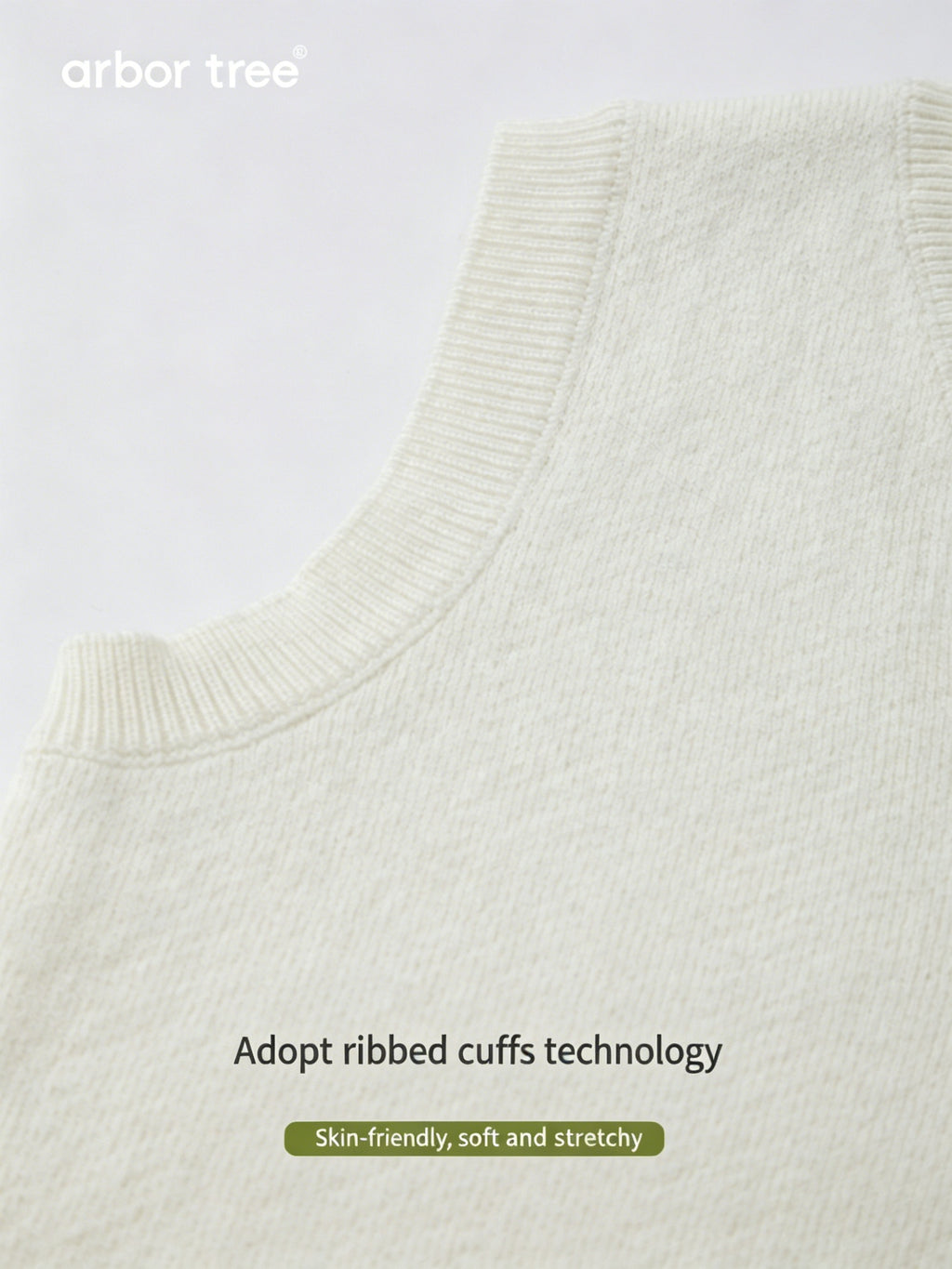 ArborTree organic cotton and cashmere kids' 3D pattern vest with soft knit texture and colorful design.