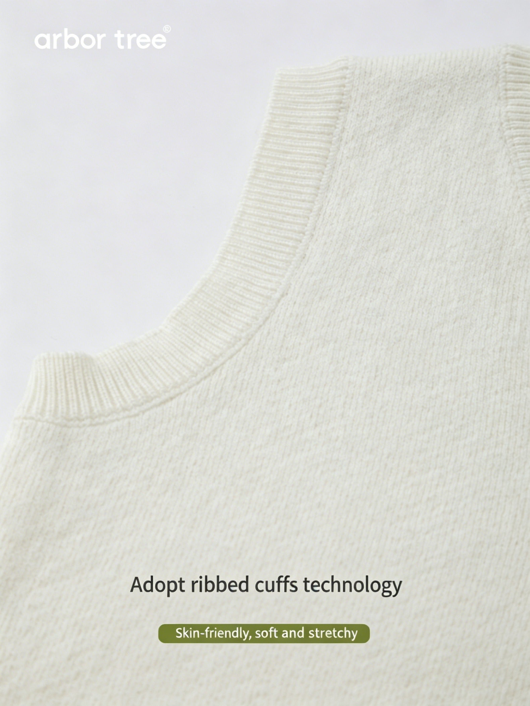 ArborTree organic cotton and cashmere kids' 3D pattern vest with soft knit texture and colorful design.