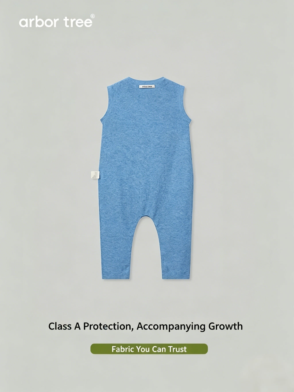 ArborTree Organic Cotton and Linen Summer Casual Sleeveless Onesie for Infants and Toddlers—Moisture-Wicking and Soft Against the Skin