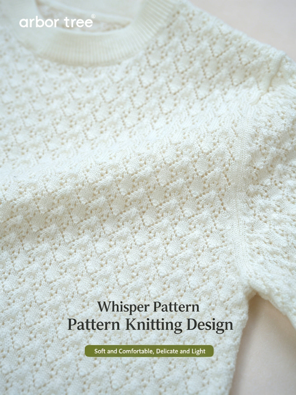 ArborTree baby romper made of 100% Merino wool, Whisper pattern, with shoulder splits, perfect for spring and fall.