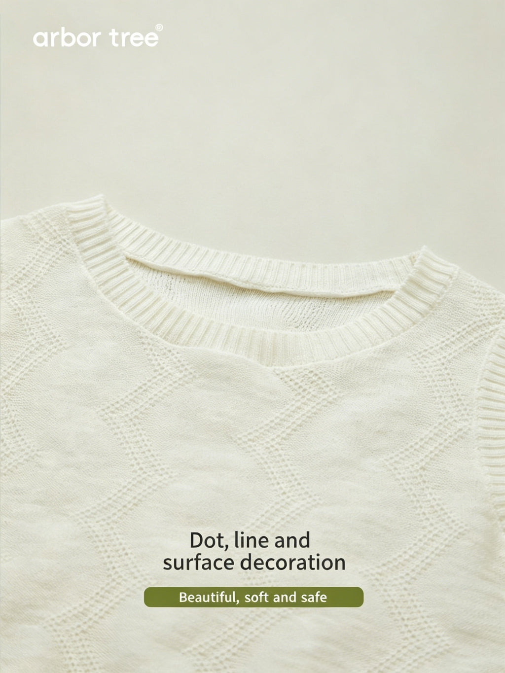 ArborTree organic cotton and linen baby casual vest in soft, natural fabric, featuring a sleeveless design and neutral color.