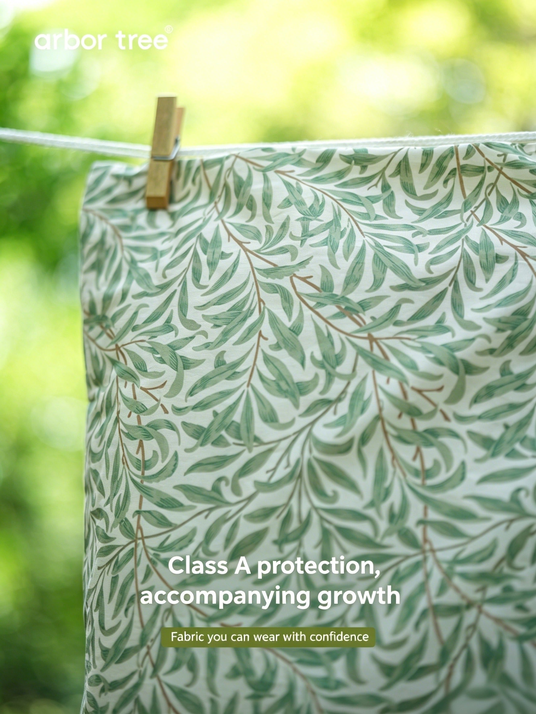 ArborTree 100% Organic Cotton from Uganda Children's All-Season Morris Willow Silk Pillow—Moisture-Wicking and Breathable