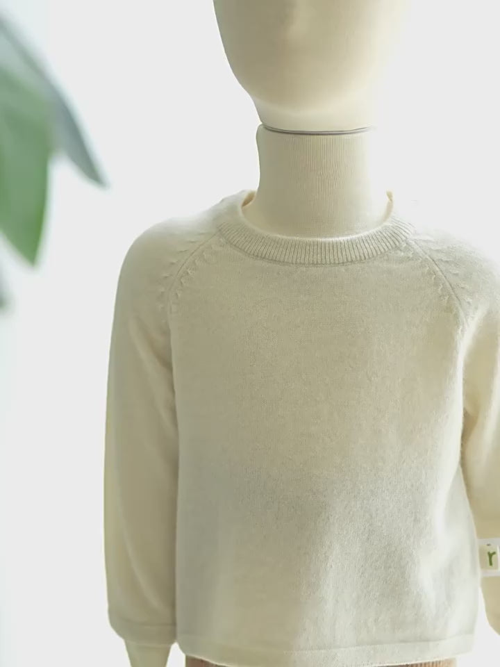 ArborTree  100% baby cashmere raglan top
