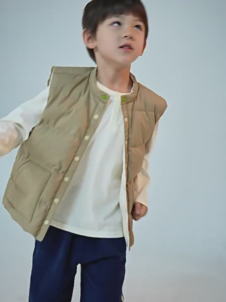 ArborTree All-Natural White Duck Down Vests for Boys and Girls: Warm, Cold-Resistant, and Windproof for Fall and Winter