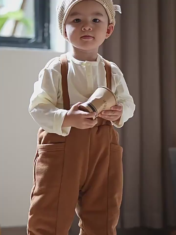 ArborTree Natural-Fiber Winter Overalls for Boys and Girls (Organic Cotton)—Warm and Gentle on the Skin