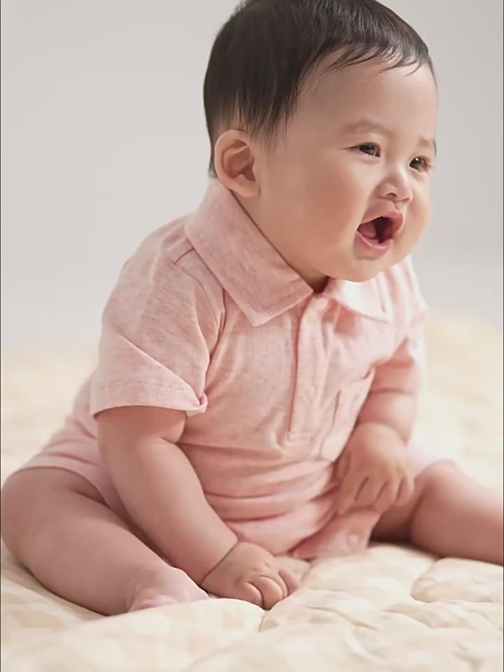 ArborTree 100% Organic Cotton Baby Polo Neck Bodysuit
