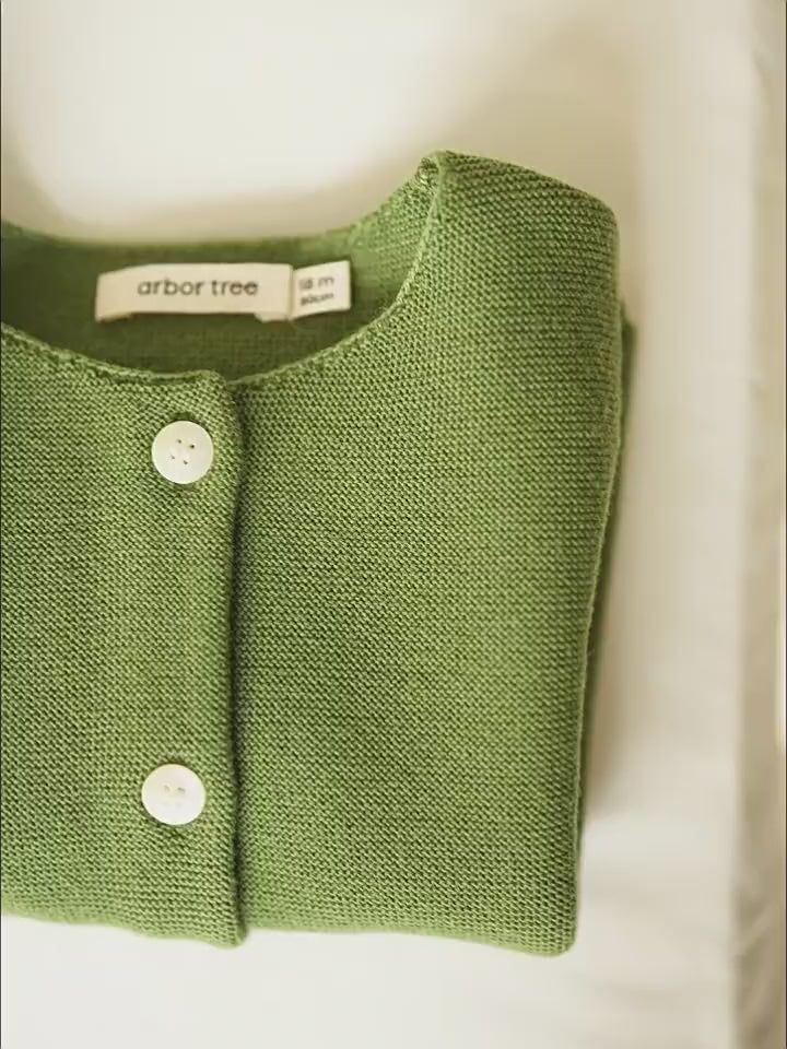 ArborTree --100% Merino Wool Baby Cardigan Coat