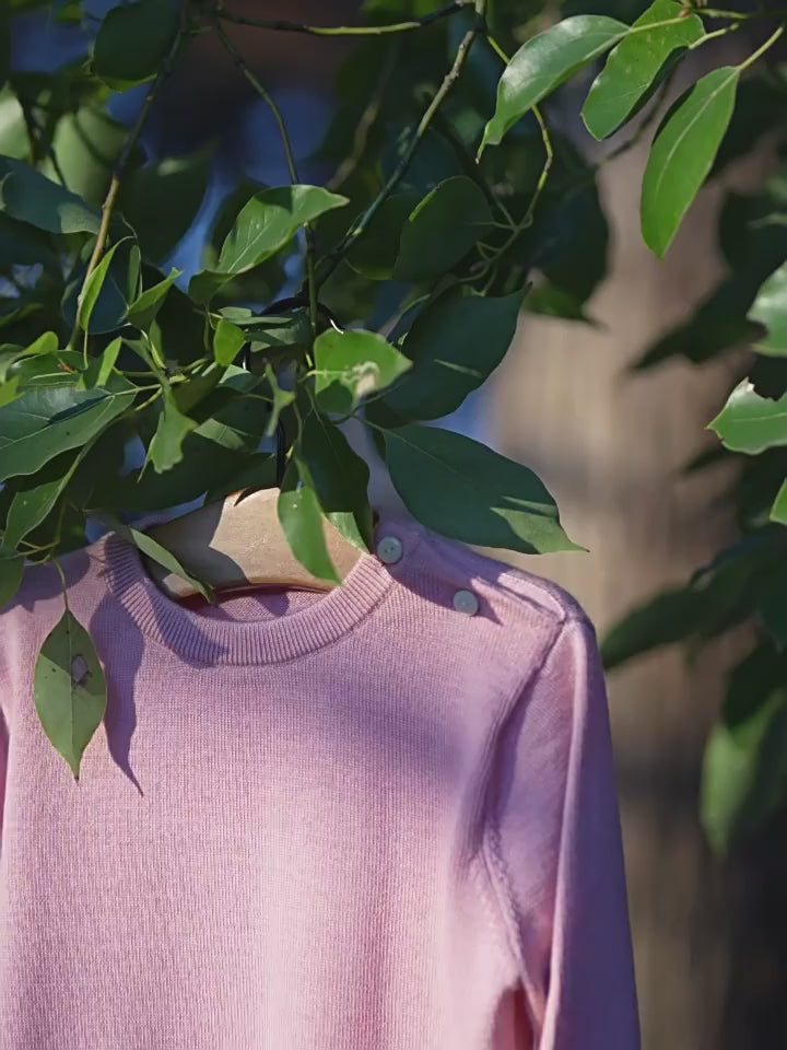 Cashmere & Wool Shoulder-Opening Pullover Sweaters for Boys and Girls, Autumn and Winter, Warm and Soft