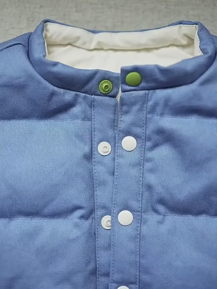ArborTree All-Natural White Duck Down Vests for Boys and Girls: Warm, Cold-Resistant, and Windproof for Fall and Winter