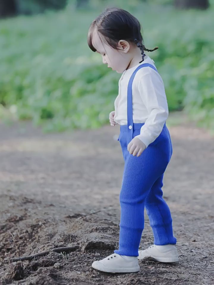 ArborTree 70% wool + 30% cashmere Baby Cashmere Wool Stretch Bib Pants