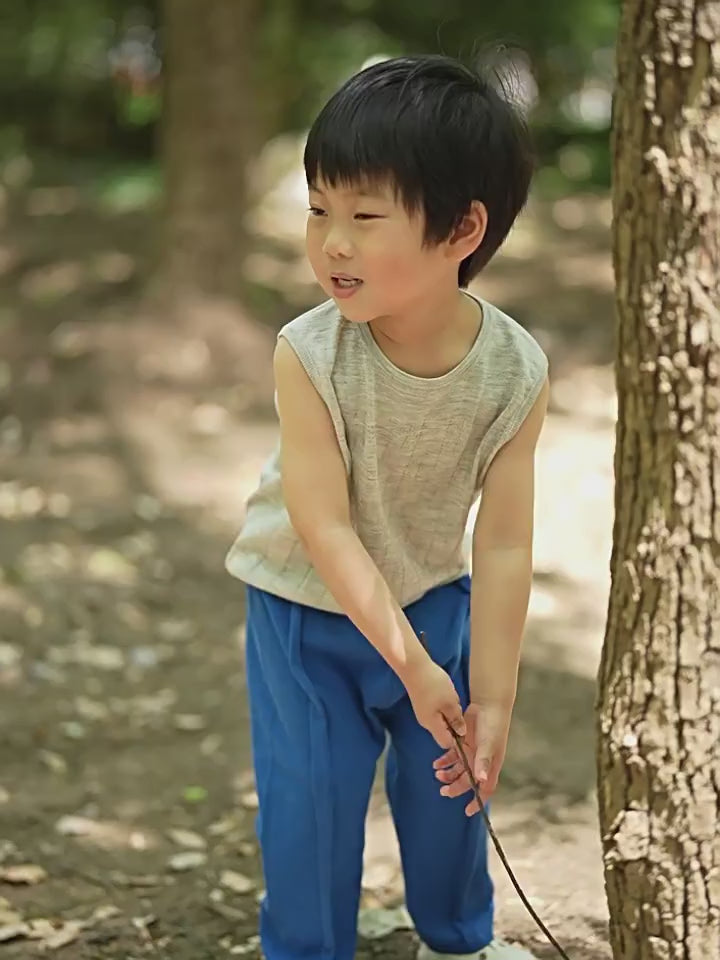ArborTree 100% Dunhuang Organic Cotton Unisex Baby Knit Lightweight Spring/Summer Pants—Lightweight and Breathable