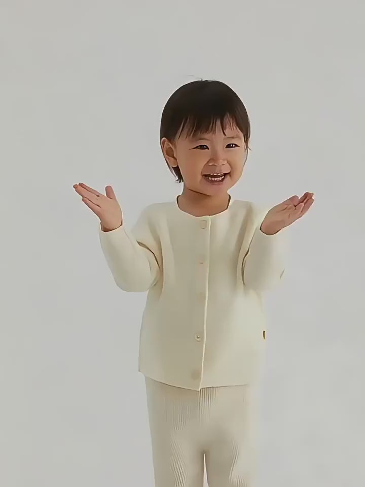 ArborTree Cashmere-Wool Matching Parent-Child Knit Cardigan: Warm, Skin-Friendly, Class A Standard for Spring, Autumn, and Winter
