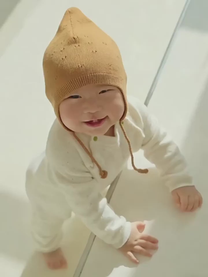 ArborTree Joy 100% Merino Wool Baby Fall/Winter Elf Hat—Soft, Stretchy, Natural Baby Hat