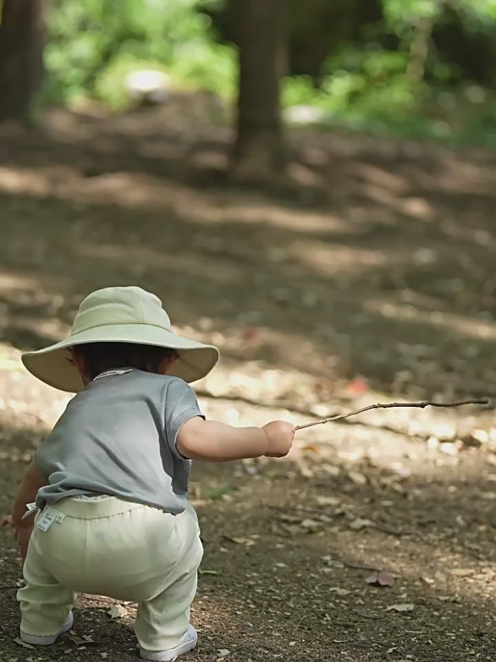 ArborTree 100% Organic Cotton Summer Sun Hat for Boys and Girls—Lightweight, Breathable, Wide-Brimmed Sun Protection