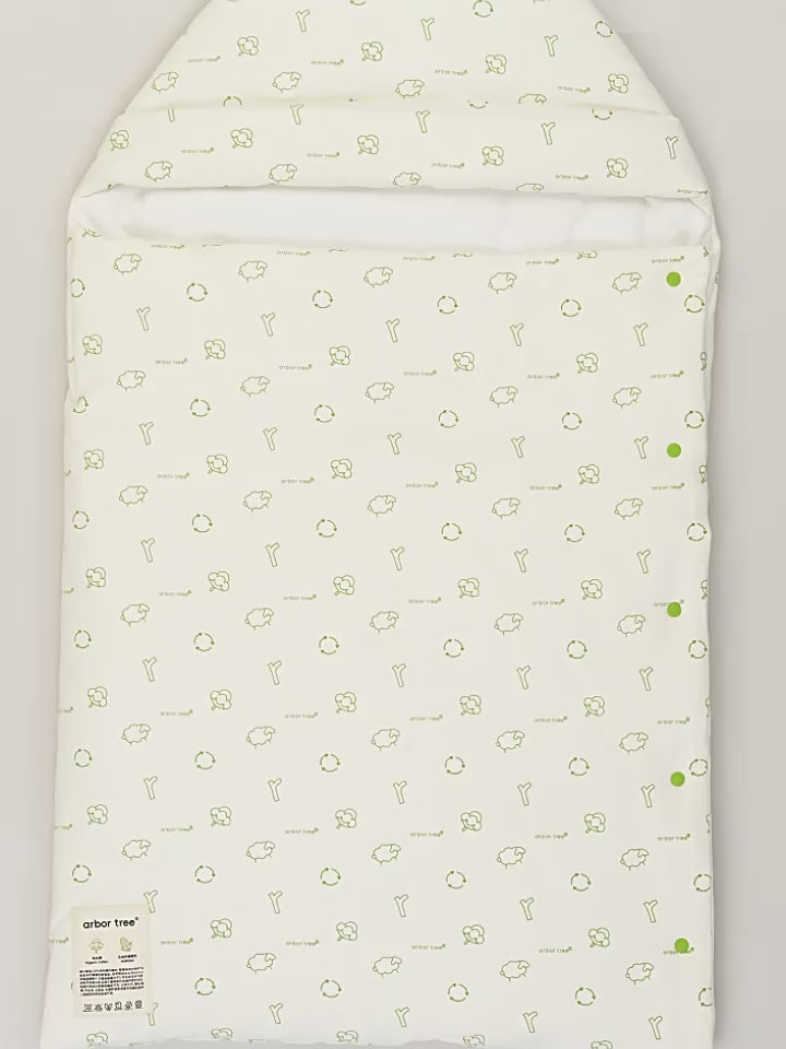 ArborTree Organic Cotton Baby Swaddle Blanket Made from Natural Materials—Suitable for All Seasons, Gentle on the Skin, and Machine Washable