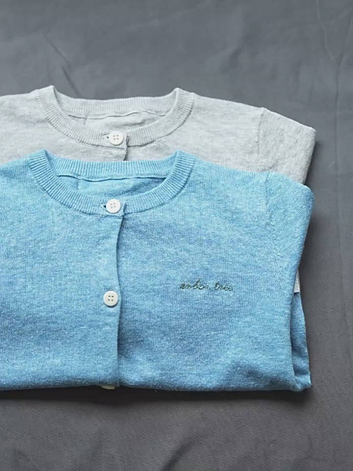 Organic Cotton Linen Parent-Child Spring/Summer Cardigan – Soft & Skin-Friendly