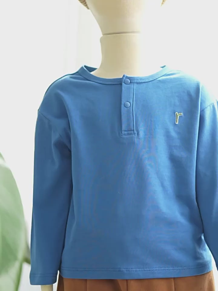 100% Organic Cotton Long Sleeve Baby & Kids Tee – All Season, Soft & Breathable