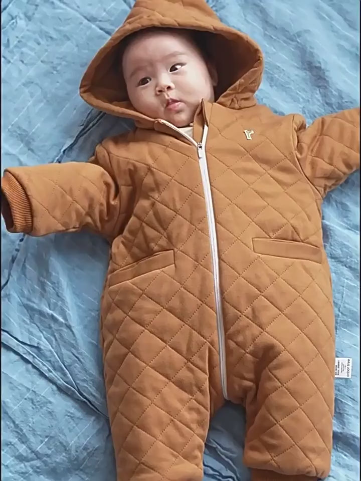 ArborTree Natural-Fiber Winter Cotton-Padded Onesies for Boys and Girls: Warm, Class A Standard Padded Onesies