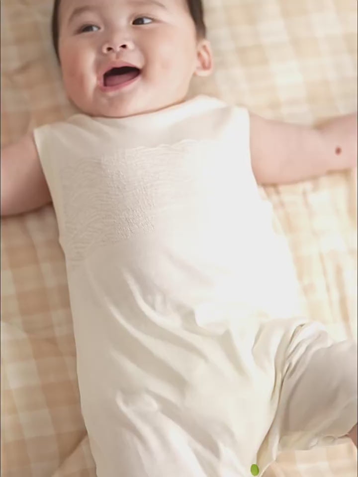 ArborTree  100% Natural Mulberry Silk Baby Sleeveless Bodysuit