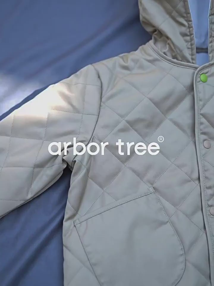 ArborTree All-Natural Men's and Women's Autumn/Winter Soft and Stretchy Cotton-Lined Hooded Jacket: Warm and Gentle on the Skin