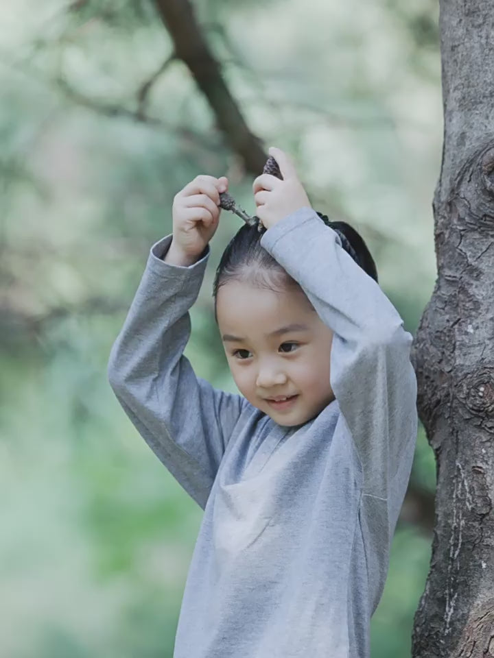 100% Organic Cotton Long Sleeve Baby & Kids Tee – All Season, Soft & Breathable