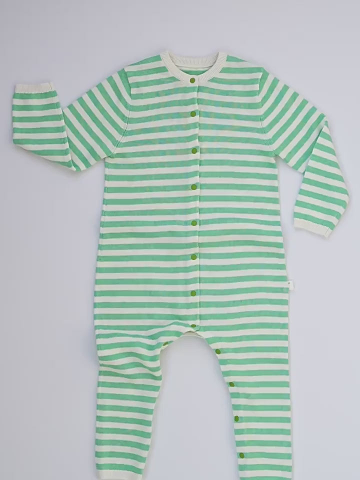 ArborTree 2-in-1 Striped Romper for Boys and Girls (Spring, Fall, and Winter) – 60% Organic Cotton + 40% Linen