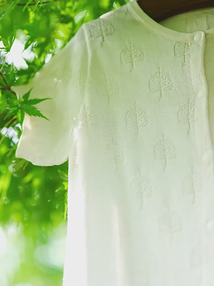 ArborTree  Mulberry Silk Summer Long-Legged One-Piece for Infants and Toddlers with Front Snap Closure—Moisture-Wicking, Mosquito-Repellent, Lightweight, and Breathable